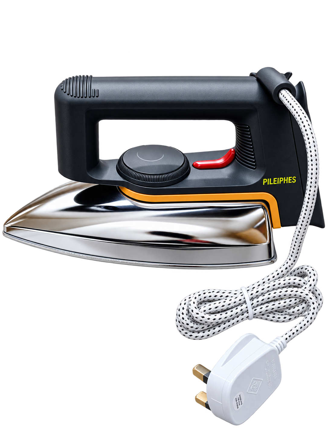 PILEIP HES Dry Iron for Clothes | Fast Heating, Smooth Soleplate, Lightweight Design, Easy & Comfortable Iron